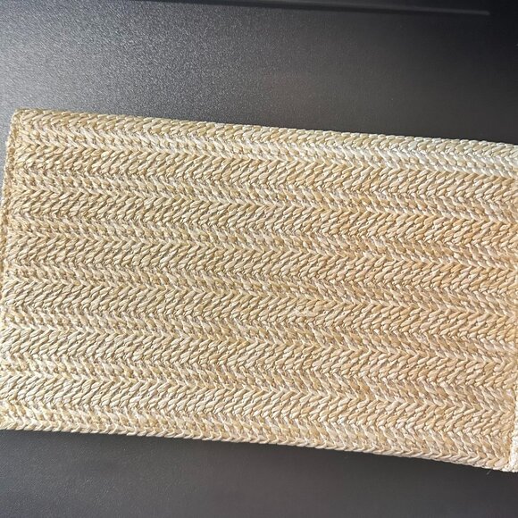 Dior Beauty Raffia‎ Woven Clutch - NWOT - Picture 2 of 5